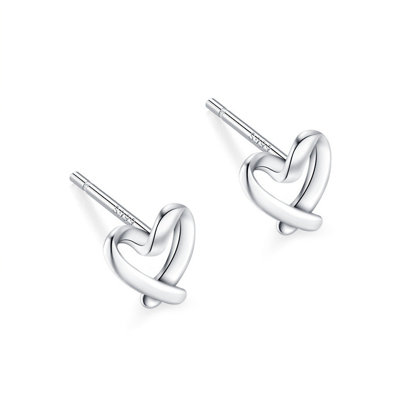 Women's Ear Sterling Compact Mini Double-headed Bar Bone Earrings