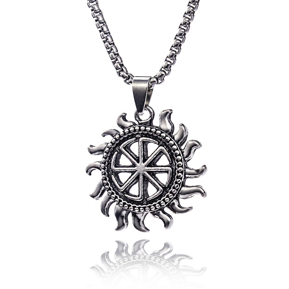 Men's Style Eagle Personality Titanium Steel Retro Necklaces