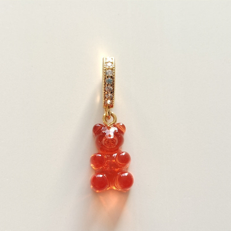 Women's Gummy Bear Versatile Candy Resin Personalized Pendants