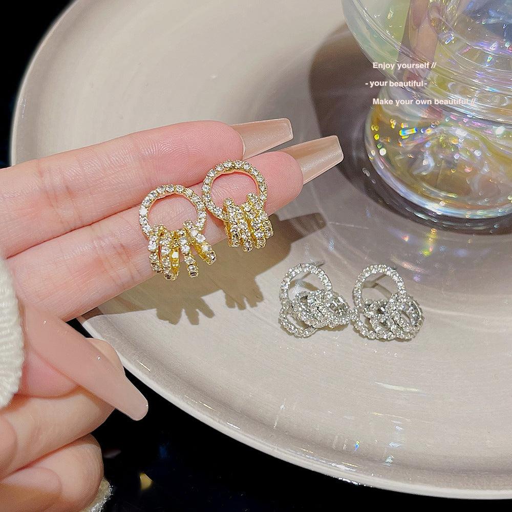 Women's Petite Hoop Simple Niche Design Light Earrings