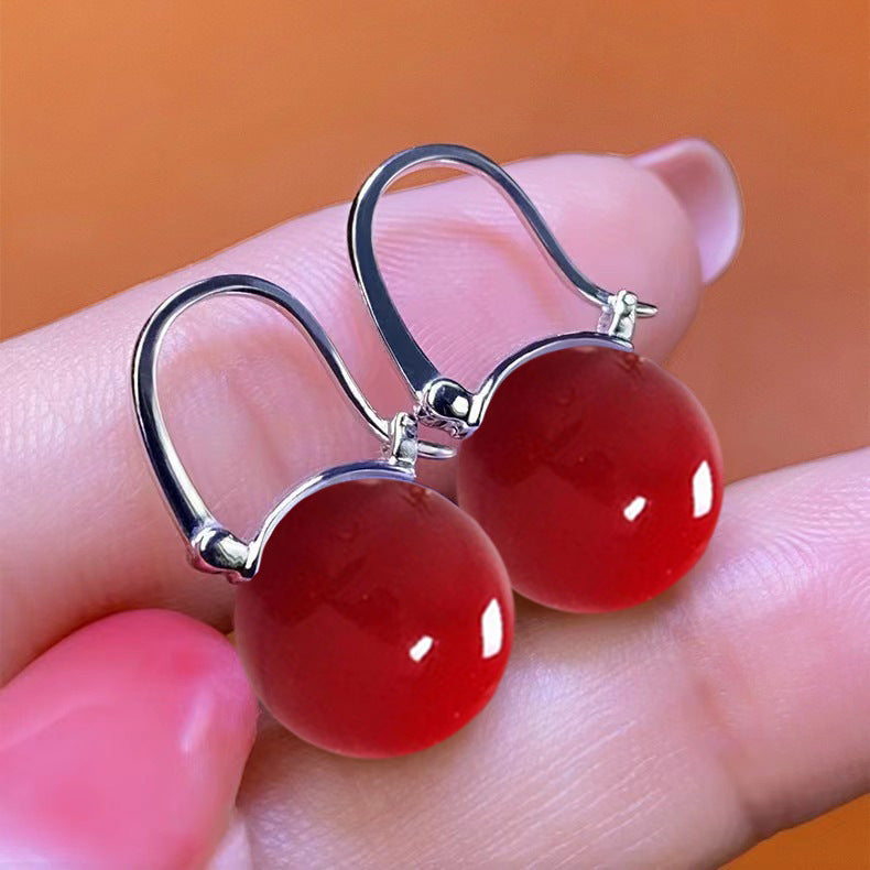 Princess Snow White Female Acrylic Teapot Earrings