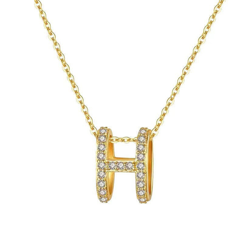 Ornament Letter Clavicle Chain Niche Design Necklaces