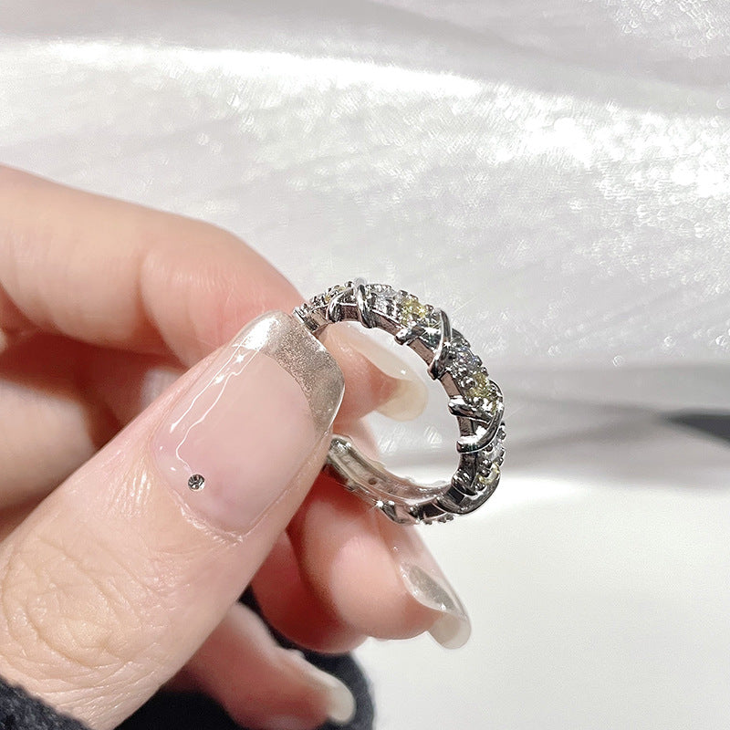 Design Light Luxury High-grade Cold Style Open Female Rings