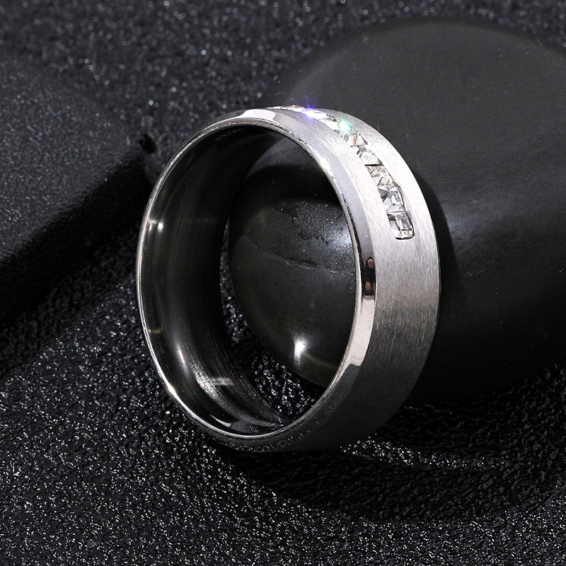Fashion Beveled Carved Diamond Square Source Rings