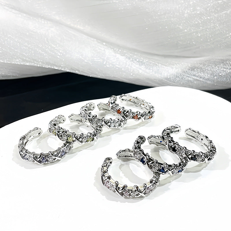 Design Light Luxury High-grade Cold Style Open Female Rings