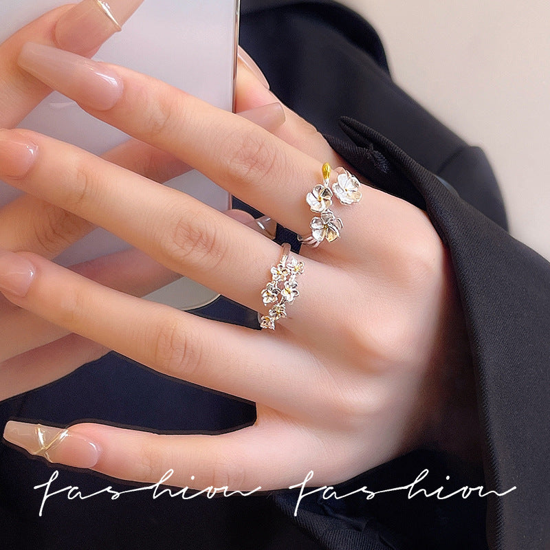 Retro Jasmine Switchable Index Finger Butterfly Rings
