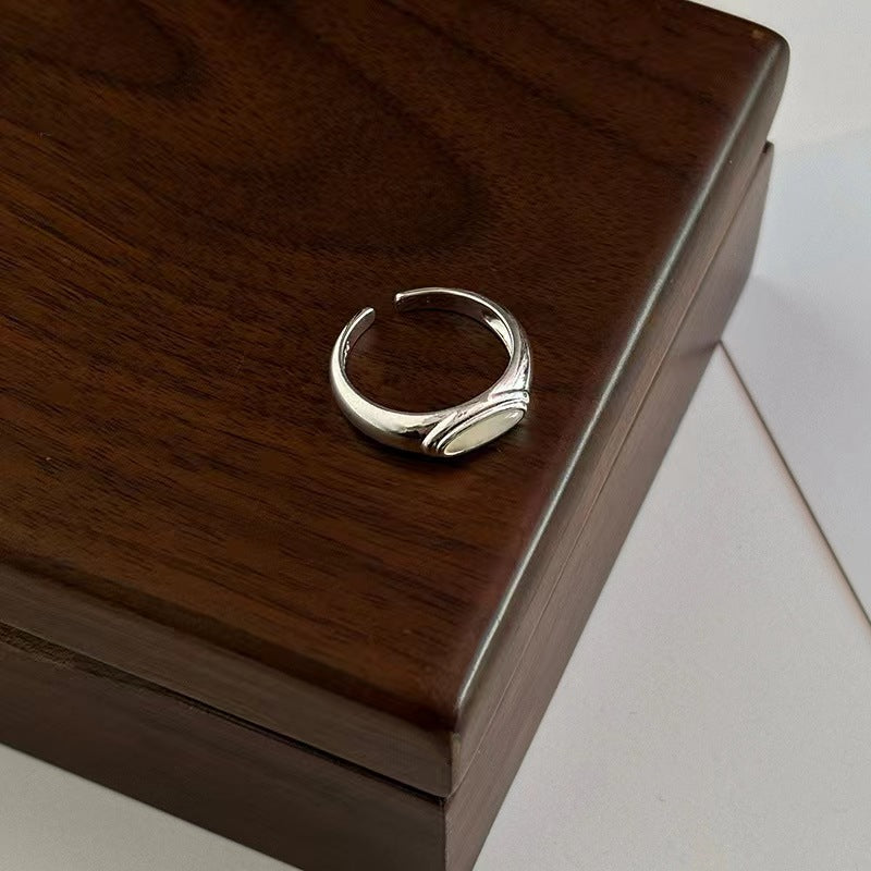Minority Simple Design Chinese Retro Matte Rings