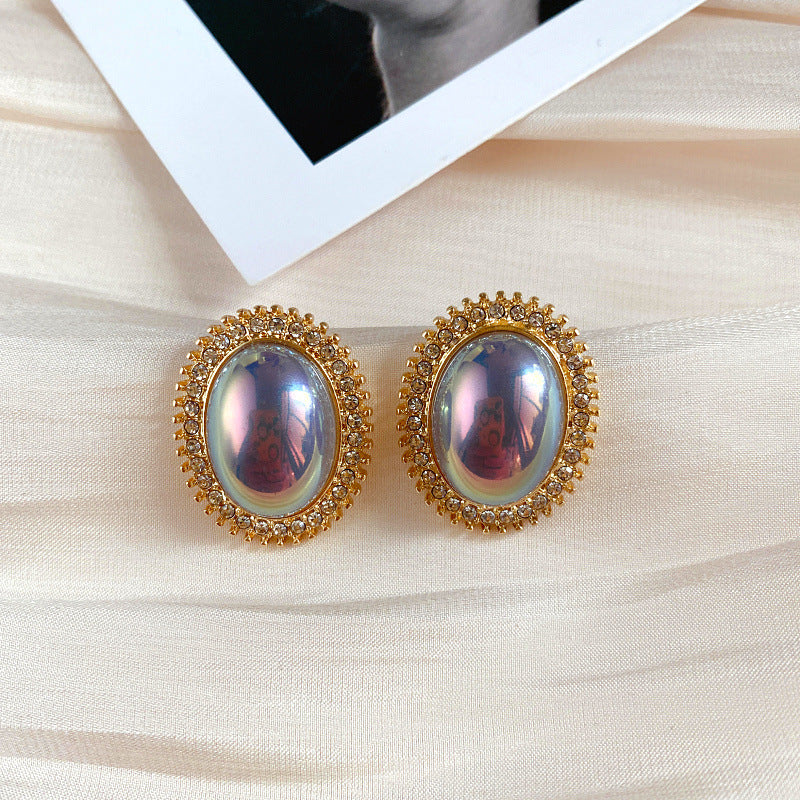 Lux Exquisite Simple Graceful Full Diamond Earrings