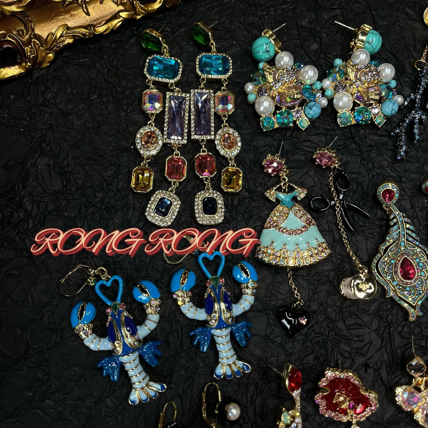 Sweet Court Style Exaggerated Personalized High-grade Earrings