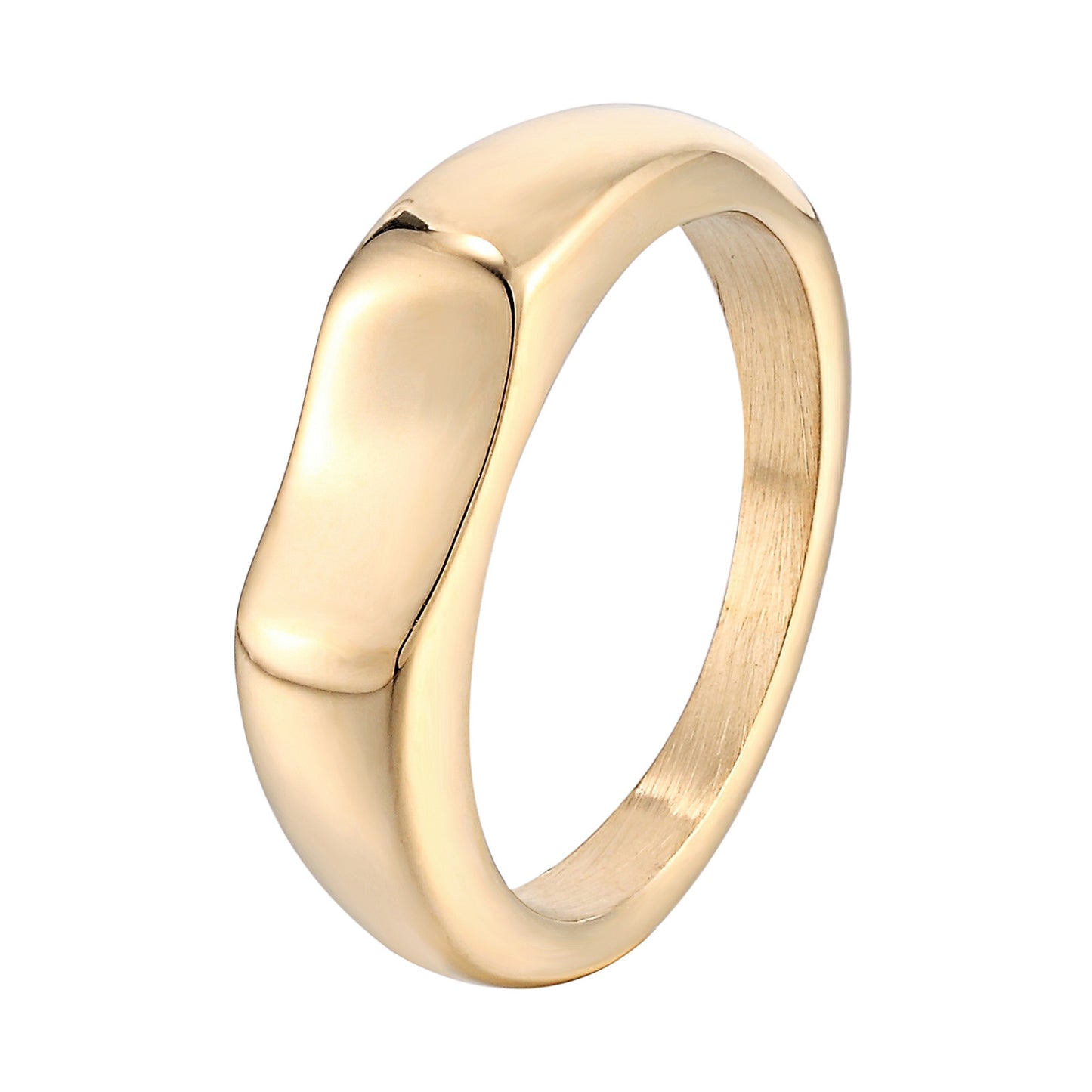 Geometric Titanium Steel Simple Female Gold Rings