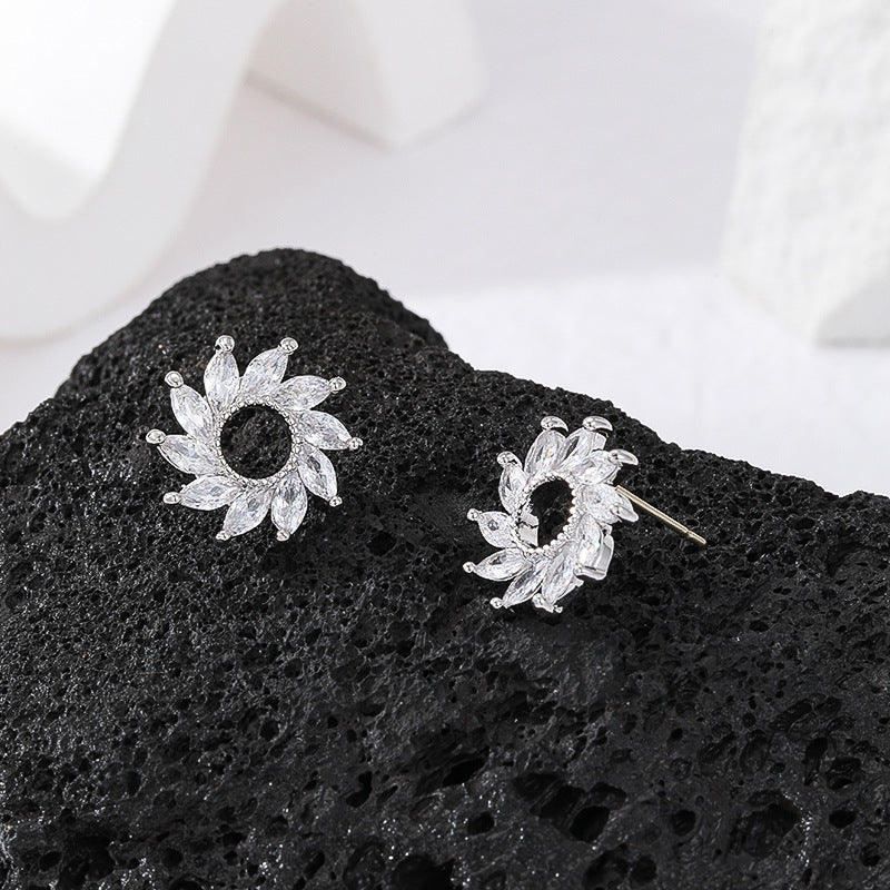 Niche Temperament High-grade Sier Needle Zircon Female Rings