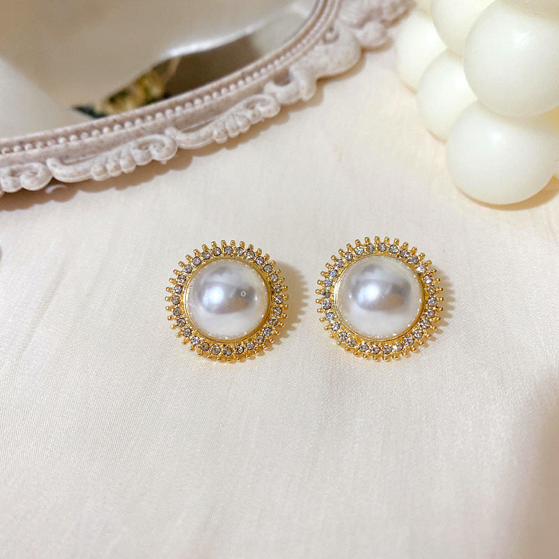 Lux Exquisite Simple Graceful Full Diamond Earrings