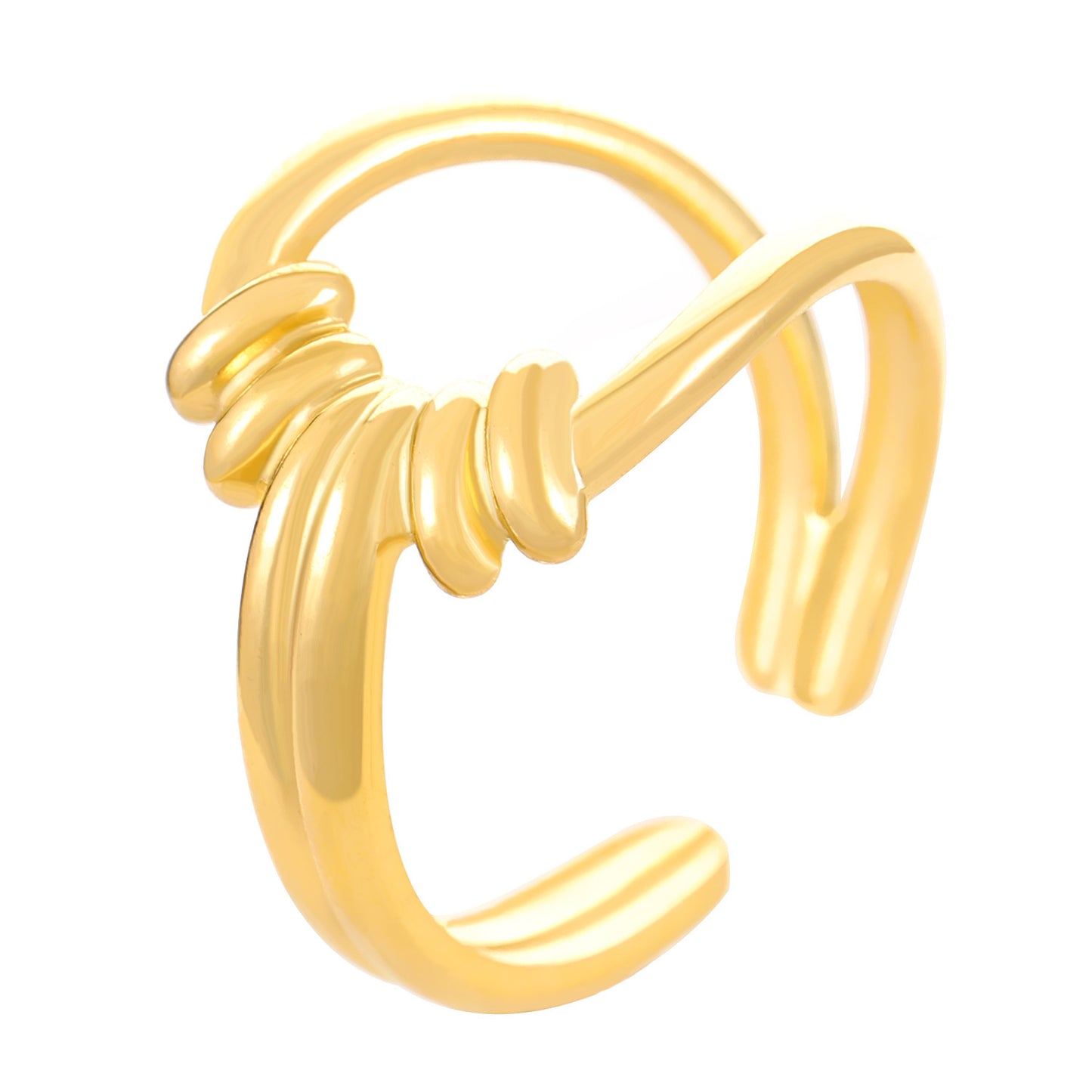 Advanced Exaggerated Stainless Steel Female Flower Rings