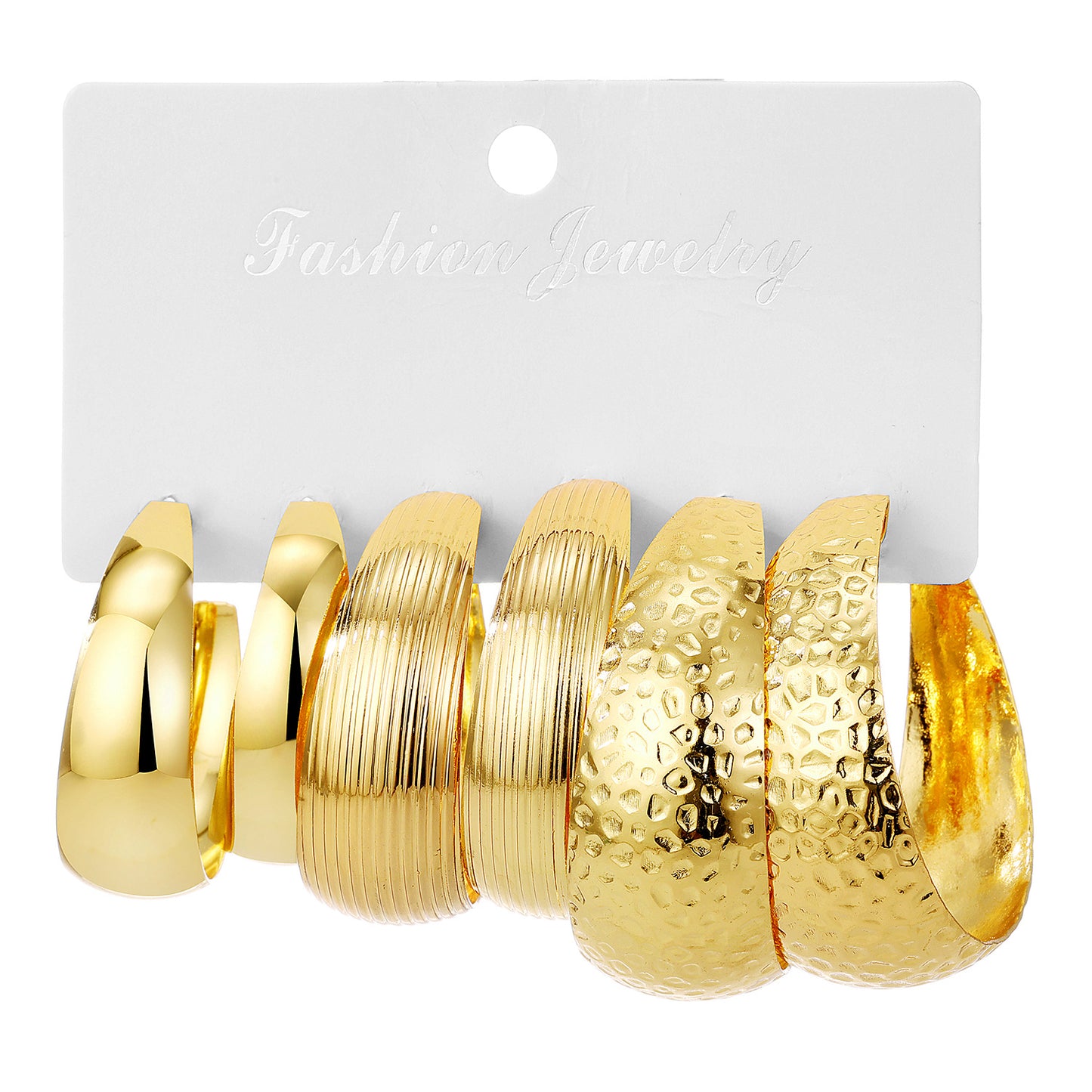 Women's Concave Type Card French Fashion Commuter Earrings