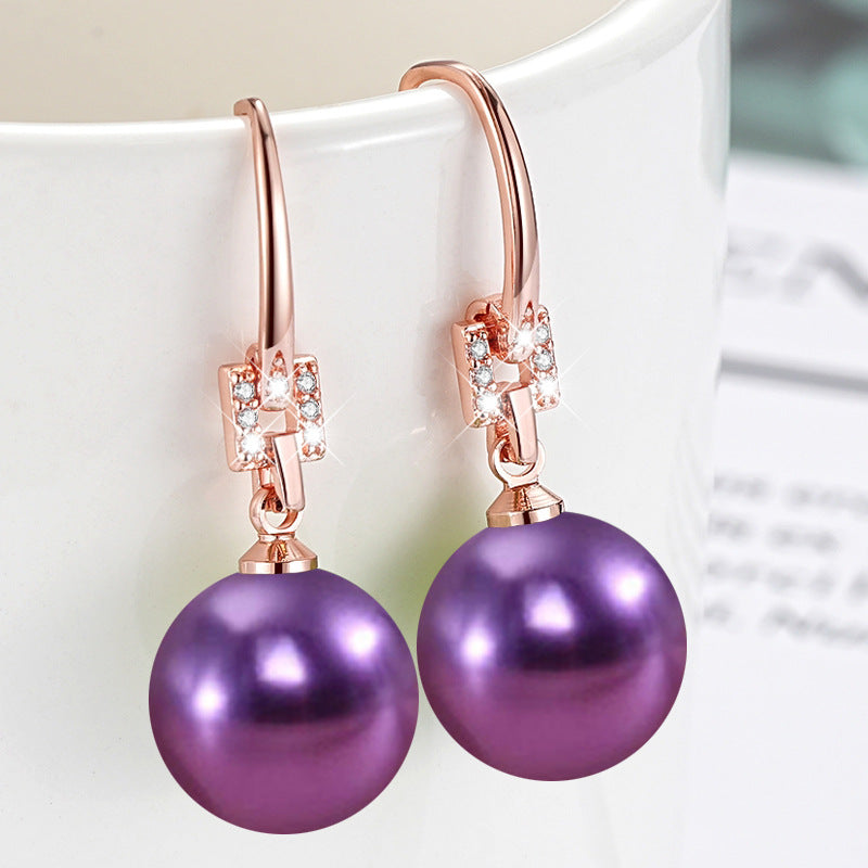 Women's Demon Purple Pink Yellow Black Shell Pearl Imitation White Rings