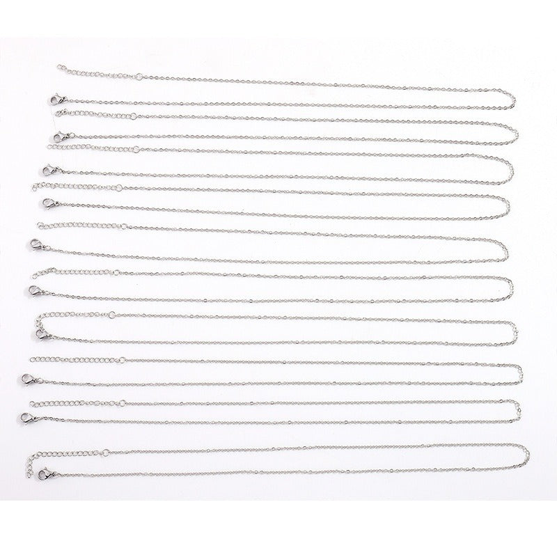 O-shaped Chain Titanium Cross Female Summer Necklaces