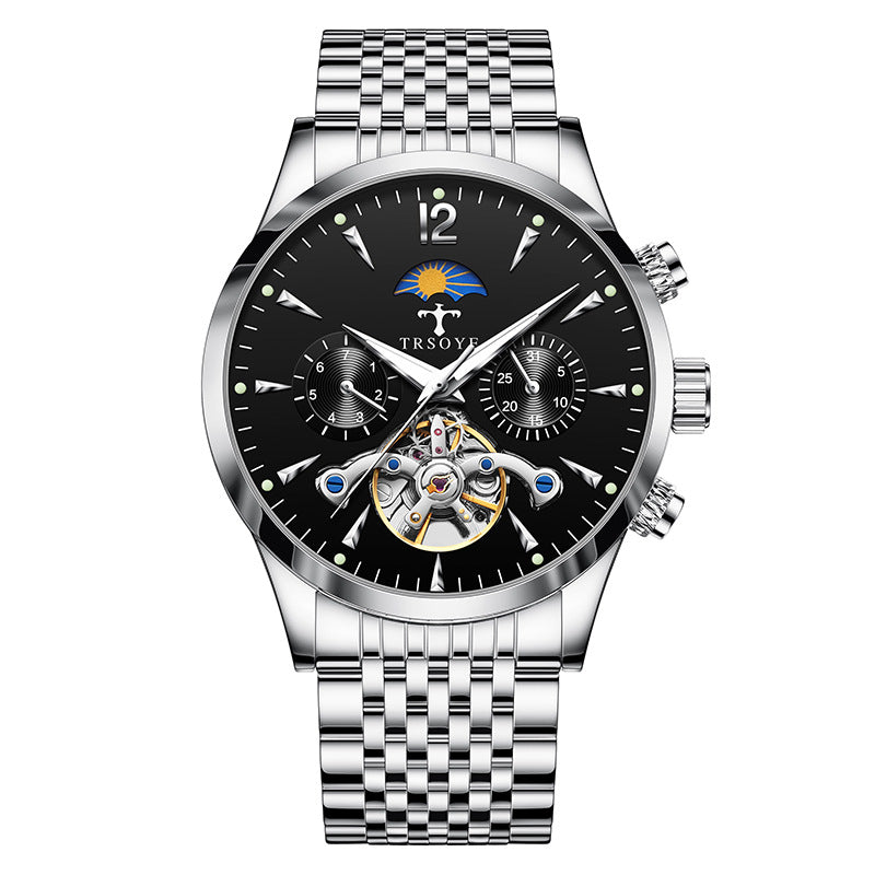 Men's Automatic Watch Stylish Versatile Waterproof Luminous Mechanical Watches