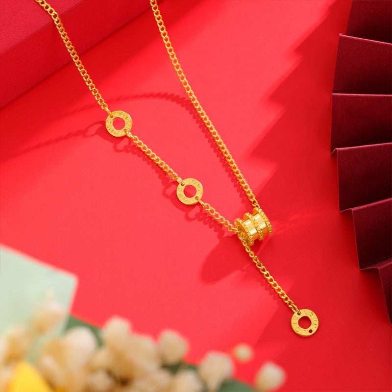 Bow Simulation Brass Decoration Vietnam Alluvial Gold Pendants