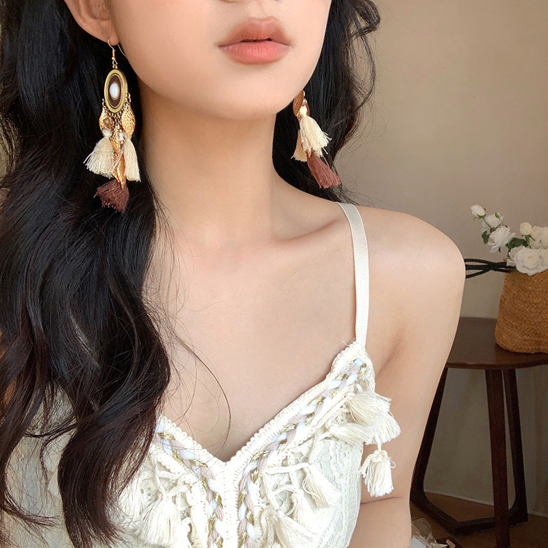 Sier Needle Ethnic Style Artificial Crystal Rings