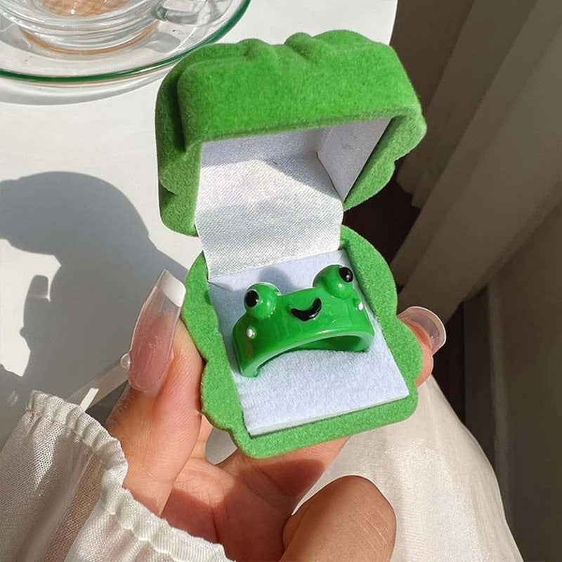 Women's Frog Cartoon Funny Personalized Design Creative Style Rings