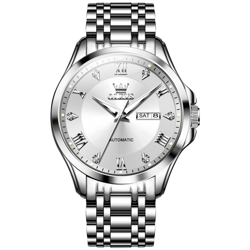 Men's Cool Watch Double Calendar Automatic Mechanical Watches