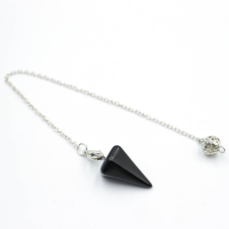 Gemstone Tapered Hexagonal Cone Six-sided Rhombus Pendants