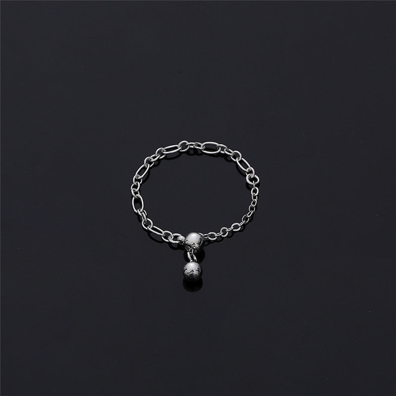 Women's Love Chain Pull Fashion Design Tassel Rings