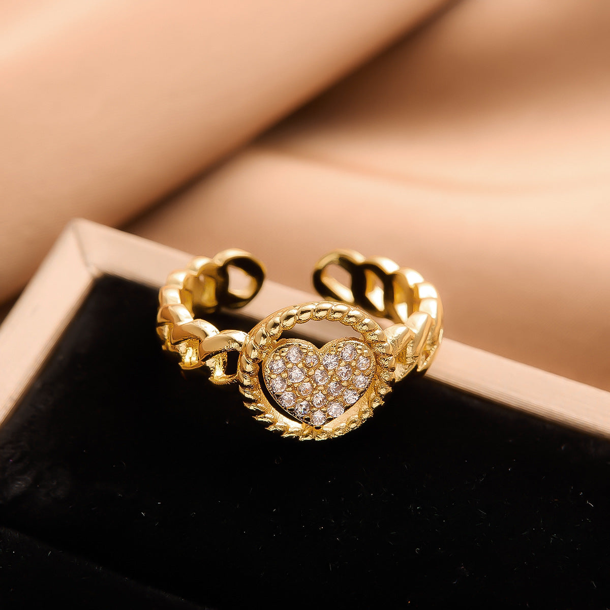 Real Gold Plated Copper Female Niche Rings