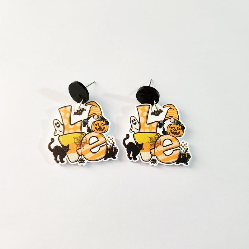 Halloween Rainbow Elf Pumpkin Bat Truck Rings