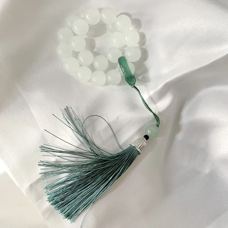 Jade Light Luxury Cat's Paw Elastic Size Bracelets