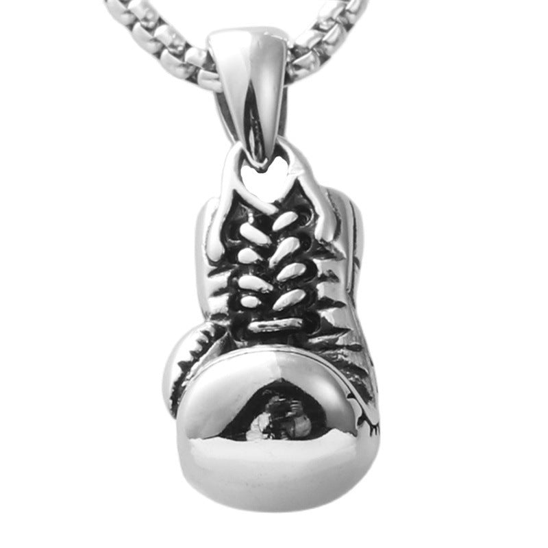 Men's Vintage Cross Ghost Head Titanium Fashion Necklaces