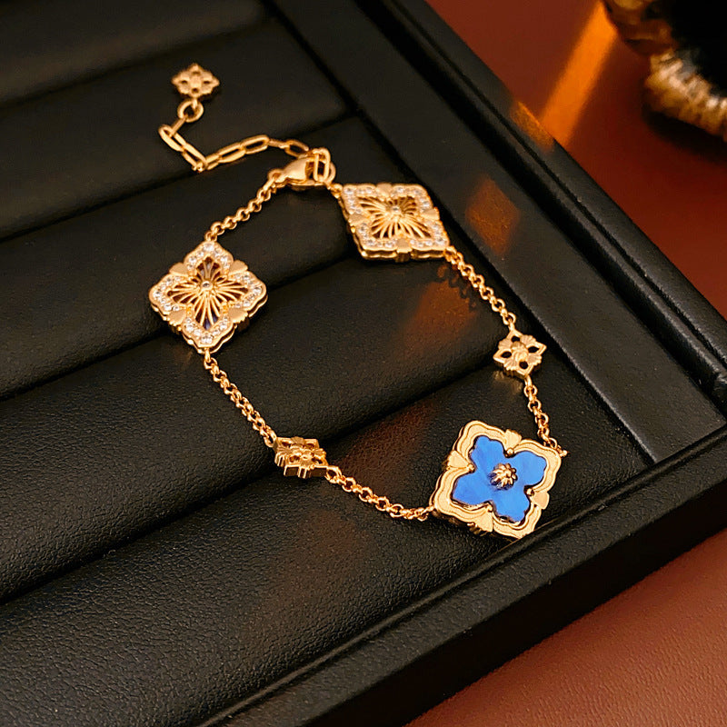 Women's High Version Lucky Four-leaf Grass Light Luxury Bracelets