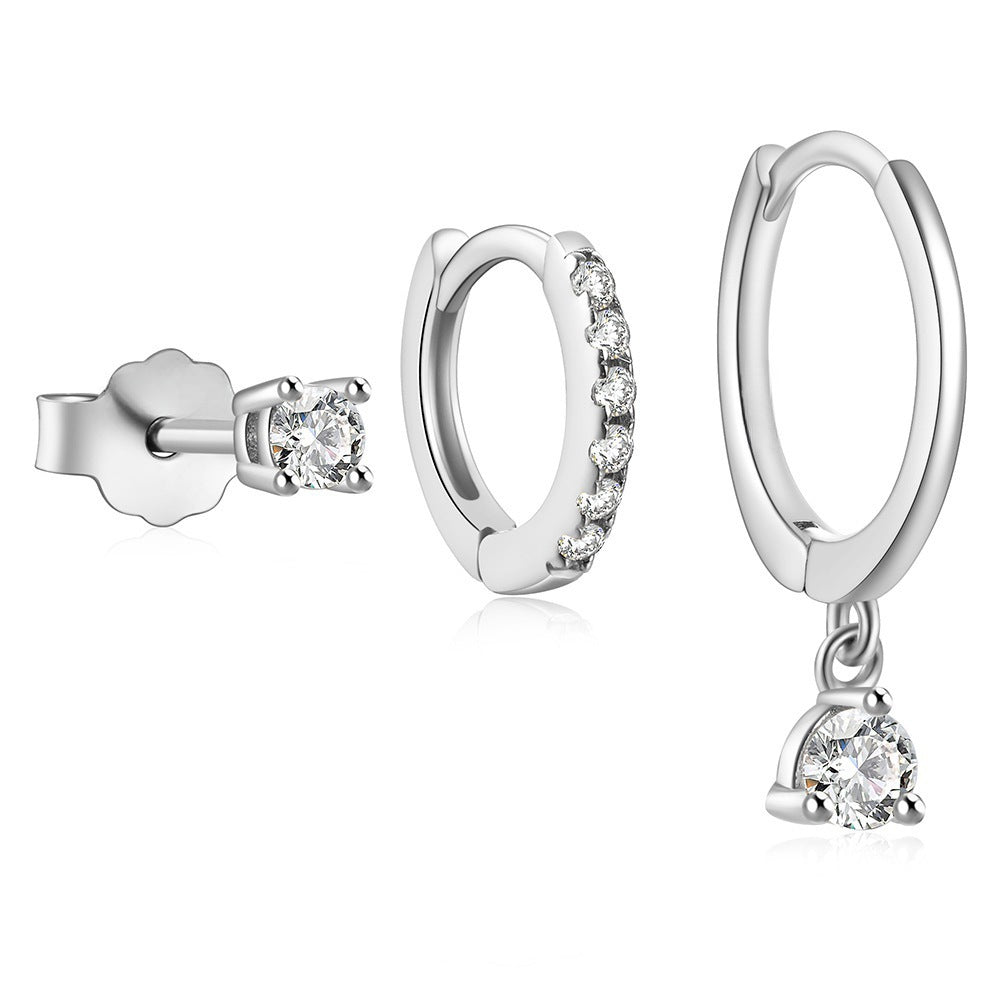 Women's Earings Set Fashionable Versatile Ear Clip Earrings