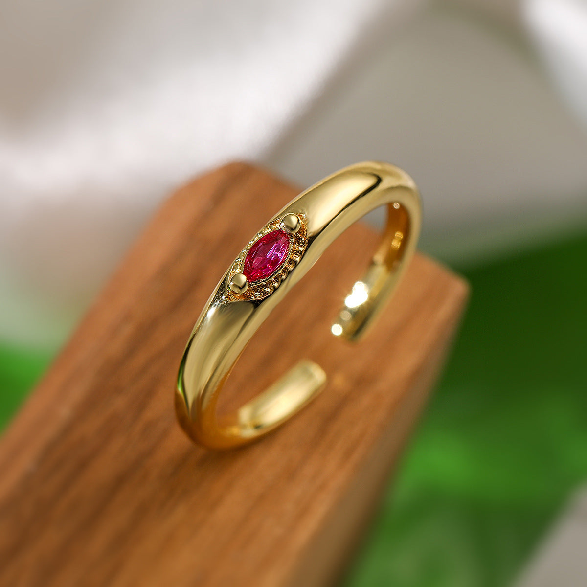 Open Female Niche Personality Copper Plated Rings