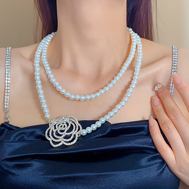 Pearl Stackable Wear Long Light Luxury High-grade Sense Necklaces