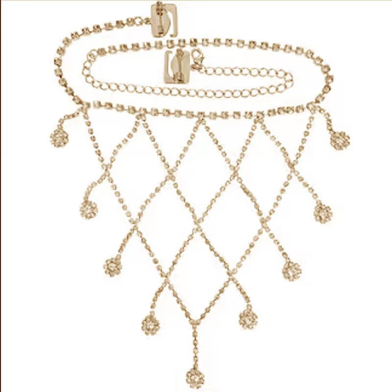 Rhinestone Shoulder Chain Clavicle Bride Wedding Necklaces