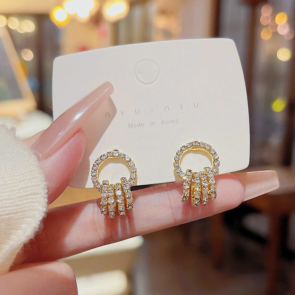 Women's Petite Hoop Simple Niche Design Light Earrings