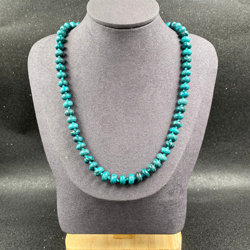 Crystal Agate Colorful Hollow Bead Abacus Necklaces