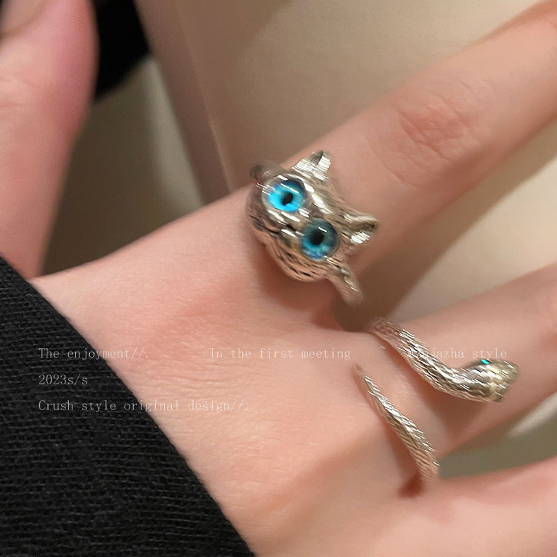 Simulated Snakes Female Fashion Personalized Cold Style Index Rings
