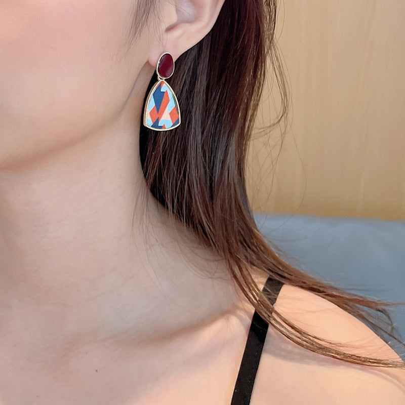 Women's Geometry Pattern Versatile Design Irregular Classic Earrings