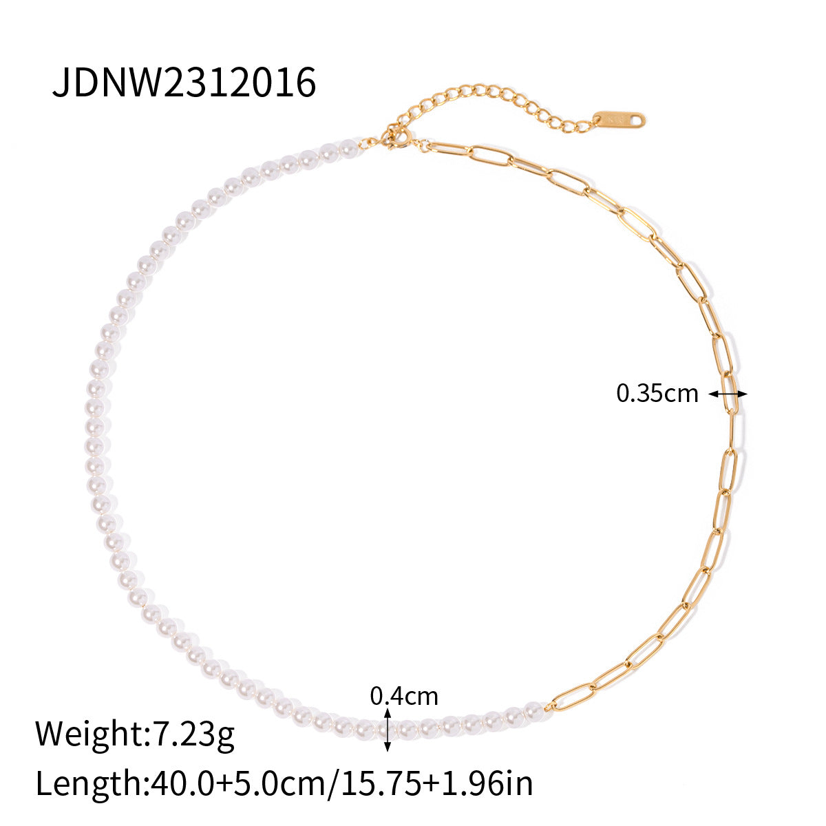 Ding Ornament Stainless Steel Pearl High-grade Clavicle Chain Necklaces