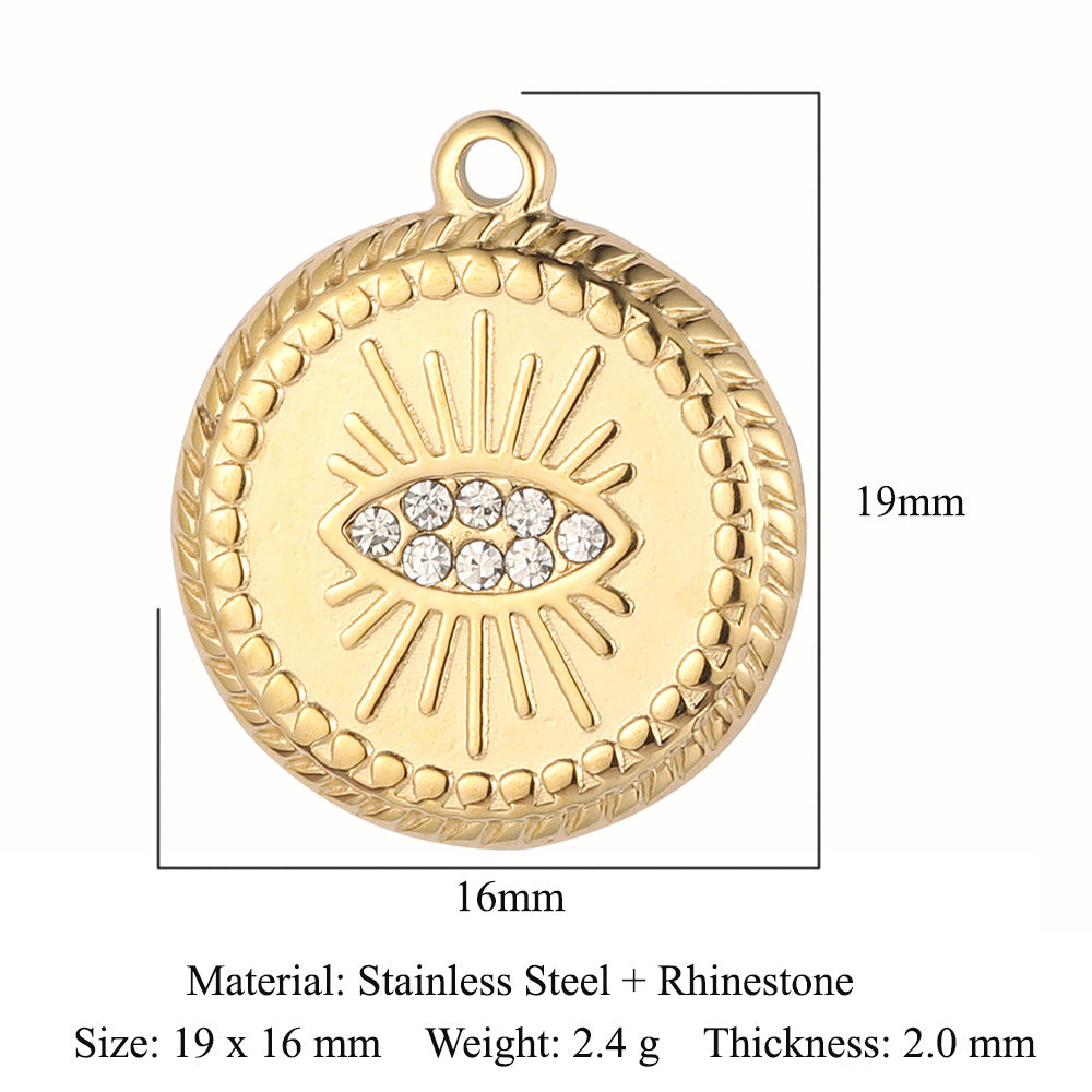 Titanium Steel Sun Ornament Accessories Star Pendants