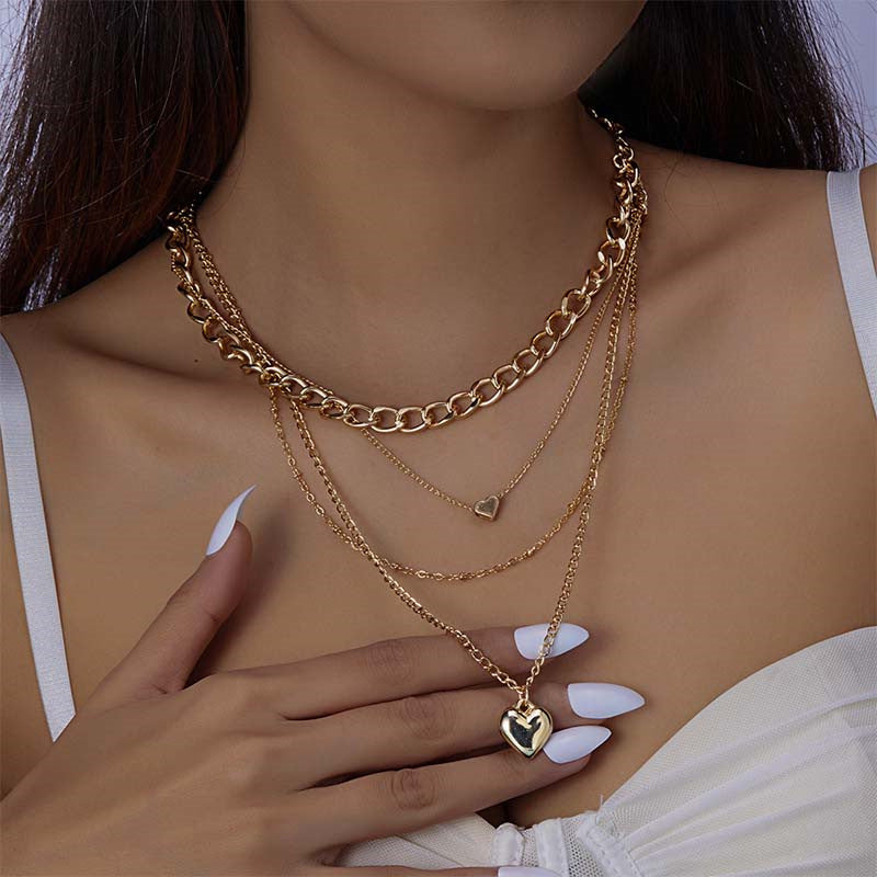 Women's High-grade Design Baroque Imitation Pearl Clavicle Necklaces