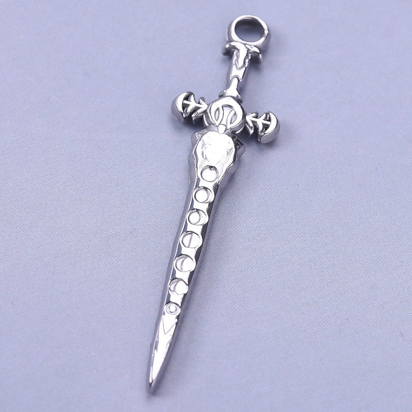 Steel Personality Titanium Sword Punk Model Necklaces