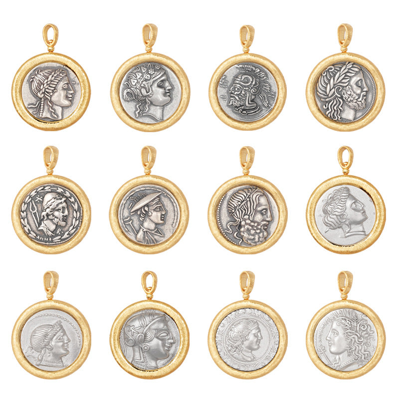 Coin Sterling Sier Single Without Chain Pendants