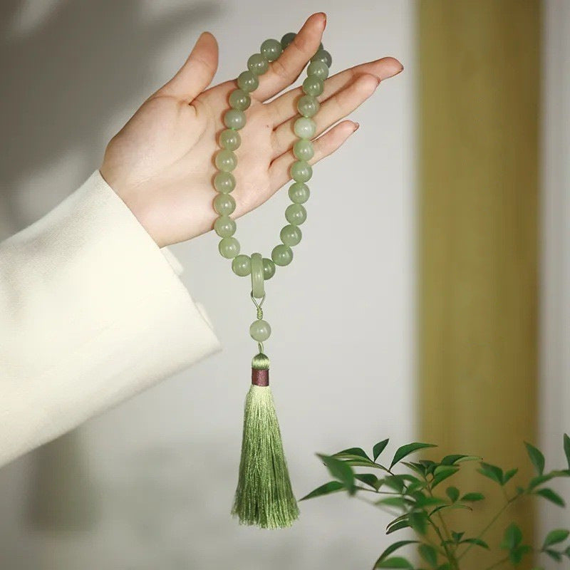 Jade Light Luxury Cat's Paw Elastic Size Bracelets