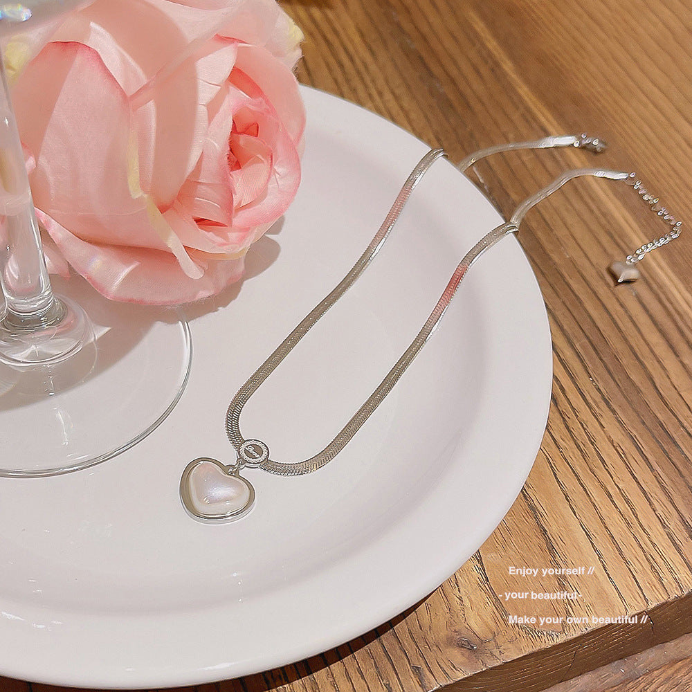 Women's Bow Zircon Clavicle Chain Titanium Steel Necklaces