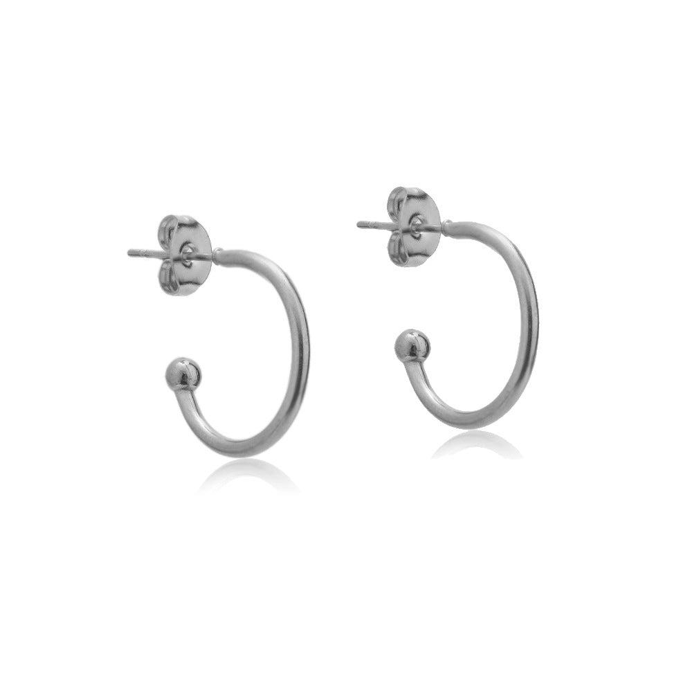 Shaped Titanium Steel Ear Personalized Twist Earrings