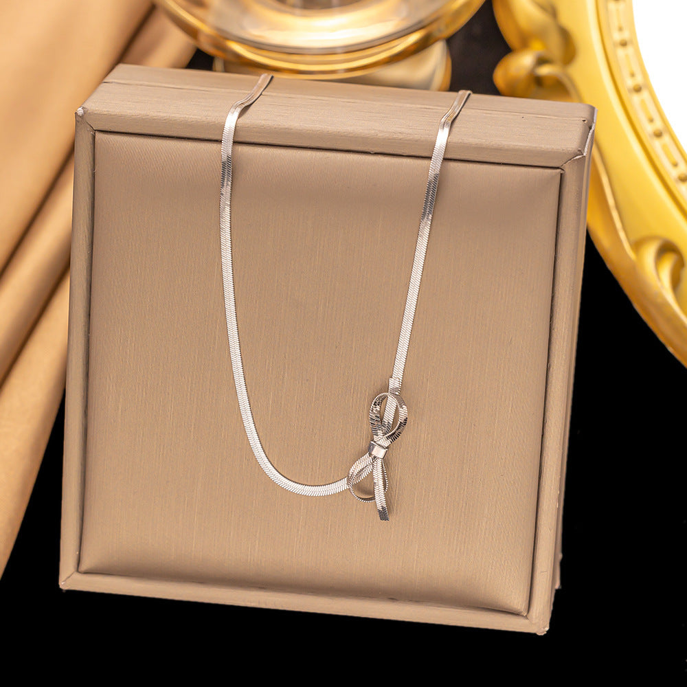 Pretty Elegant Attractive Bow Ear Suit Necklaces