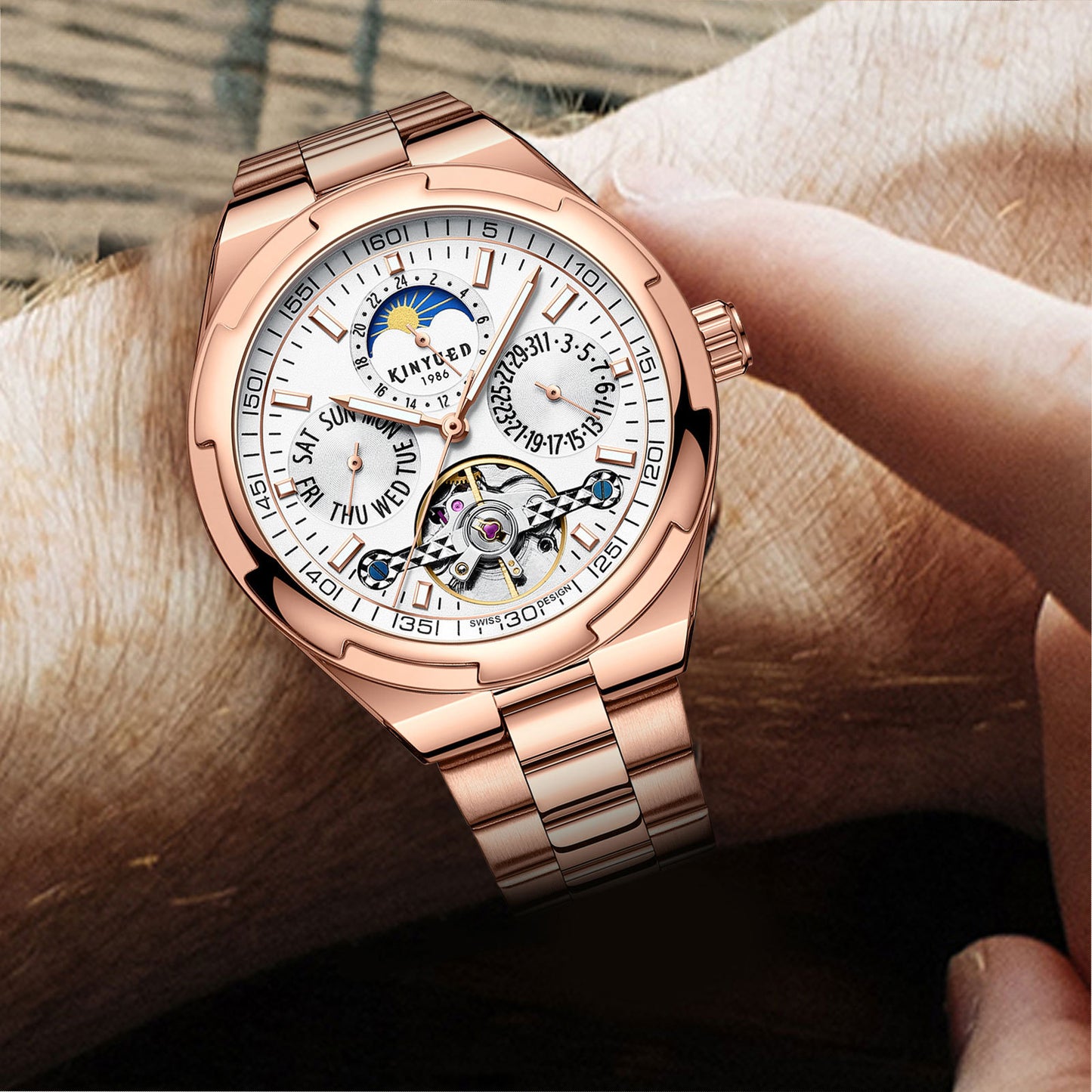 Men's Once Fashion Watch Automatic Business Mechanical Watches